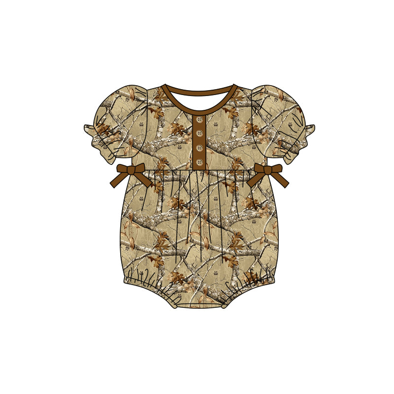 infant baby girl camo romper