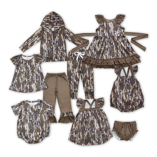 sister brother camo hunting girls wholesale matching sibling outfit