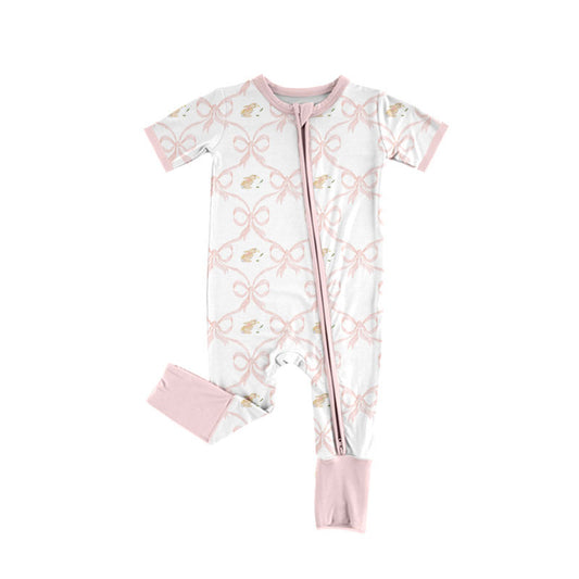 toddle baby Easter bunny zip romper wholesale factory price