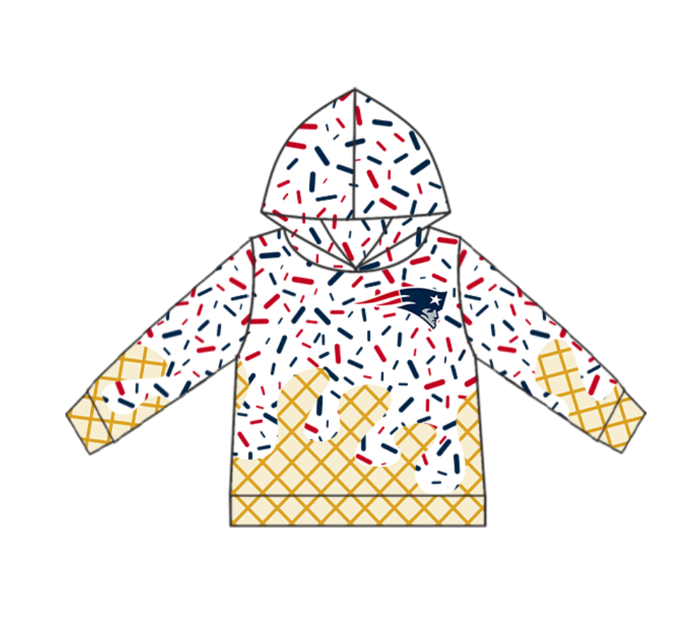 baby boy long sleeve custom team hoodie top