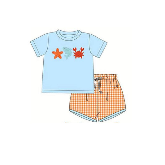 starfish fish crab baby boy beach clothes deadline may 20th