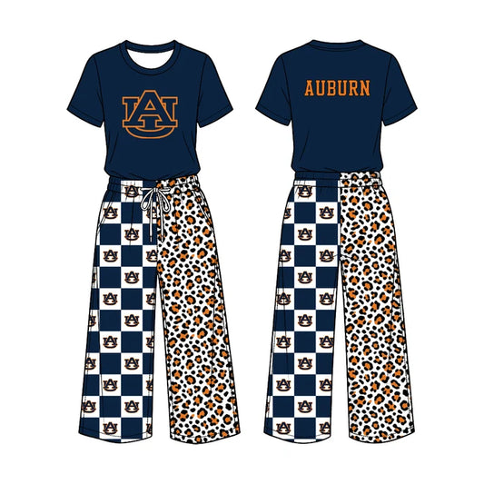 Baby girl custom team cheer design long sleeve top pants set
