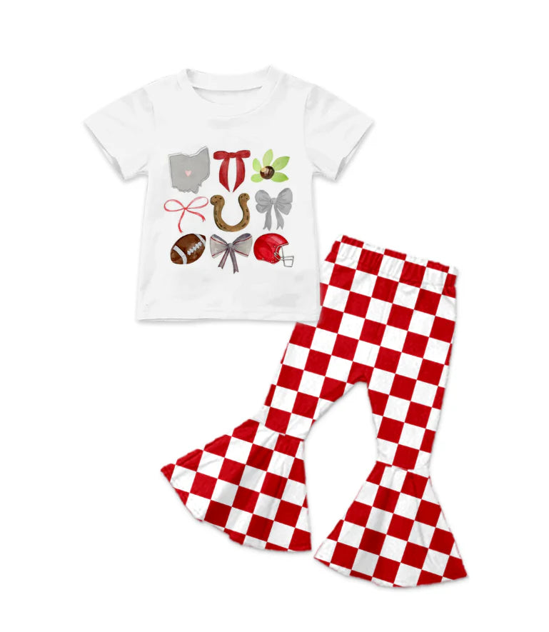 Toddle kids college team design outfit