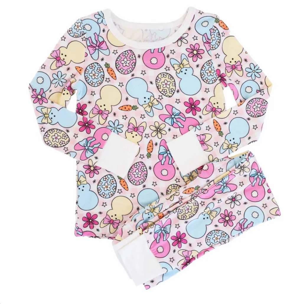 Toddle baby boy Easter bunny long sleeve outfit