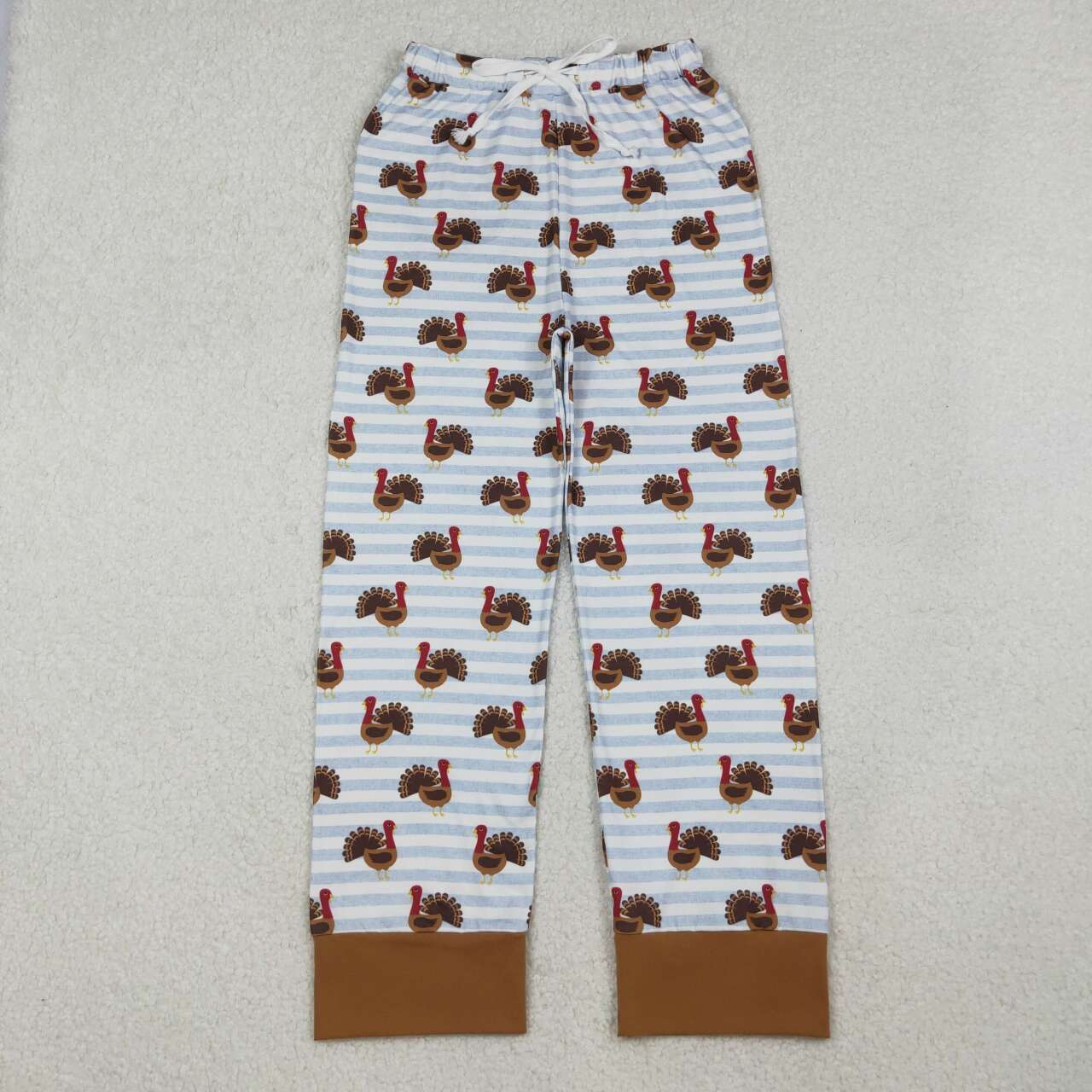 Adult woman thanksgiving turkey milk silk pants