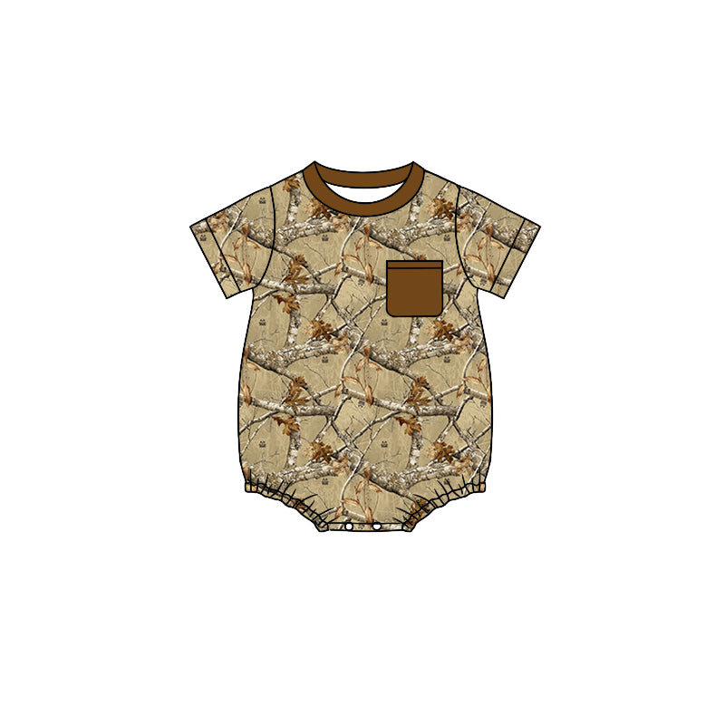 infant baby boy camo romper