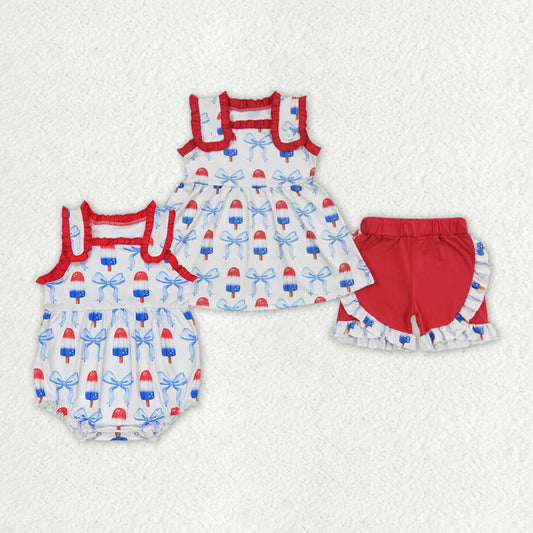 best sister wholesale baby girls popsicle matching clothing set