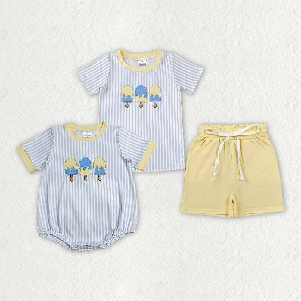 Embroidery Popsible print toodle boy summer romper