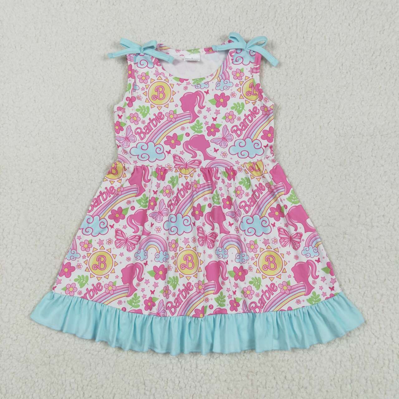 Pink doll design toddle girls  dress