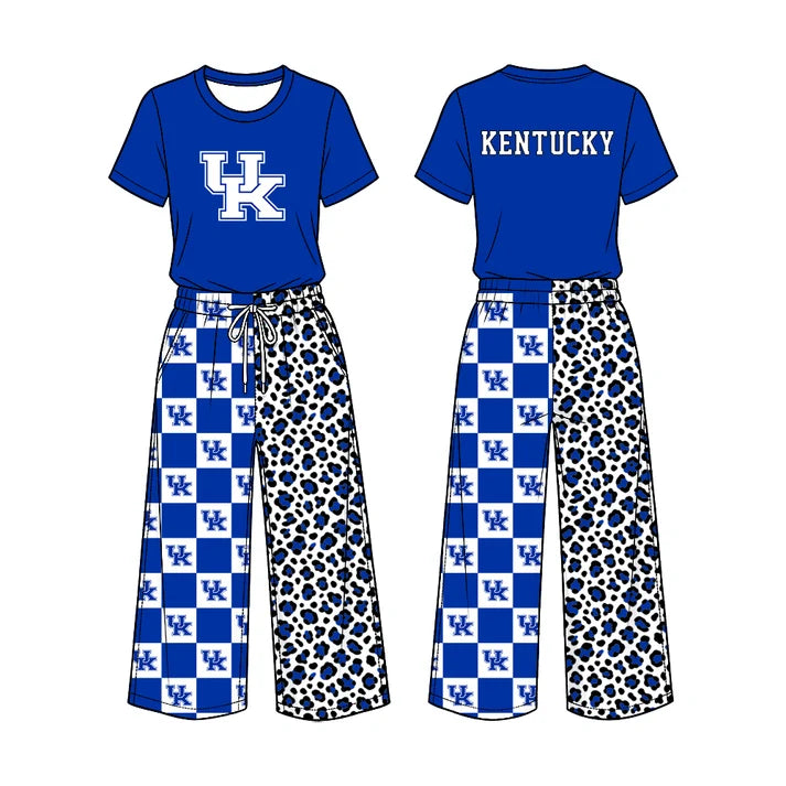 Baby girl custom team cheer design long sleeve top pants set