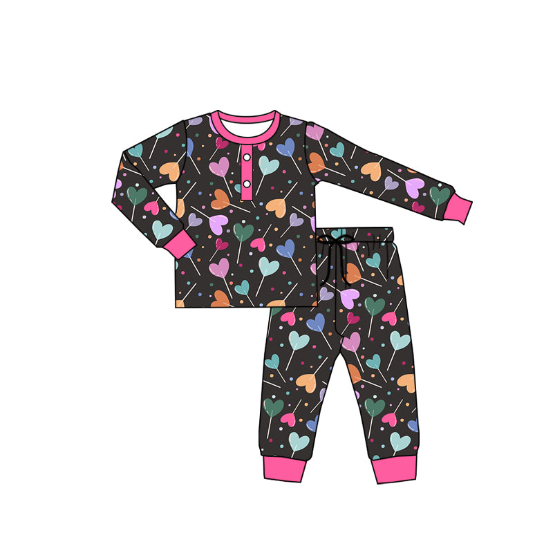 baby girls Valentines heart candy print clothes preorder