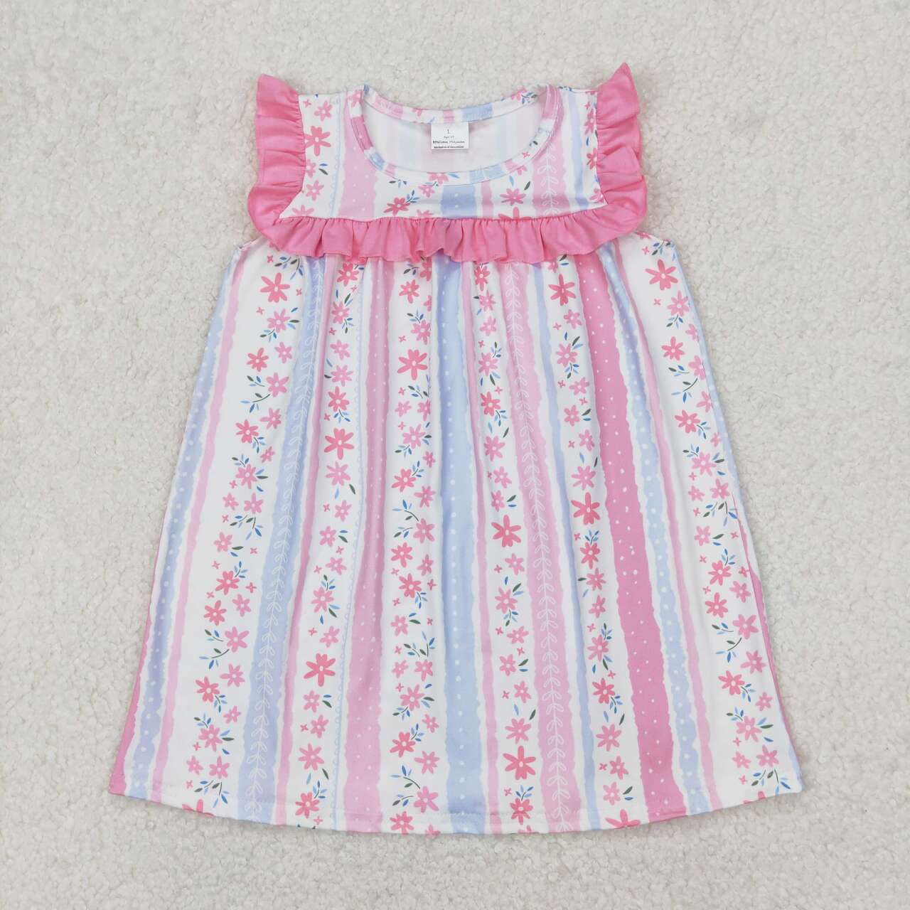 Toddle girls pink flower summer boutique dress