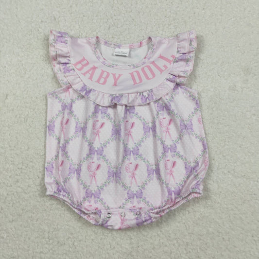 Toddle baby girl doll summer floral romper