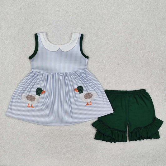 Baby girls mallard duck summer outfit