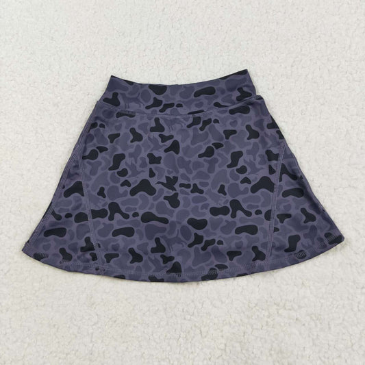 baby girl dog duck grey camo summer yoga skort