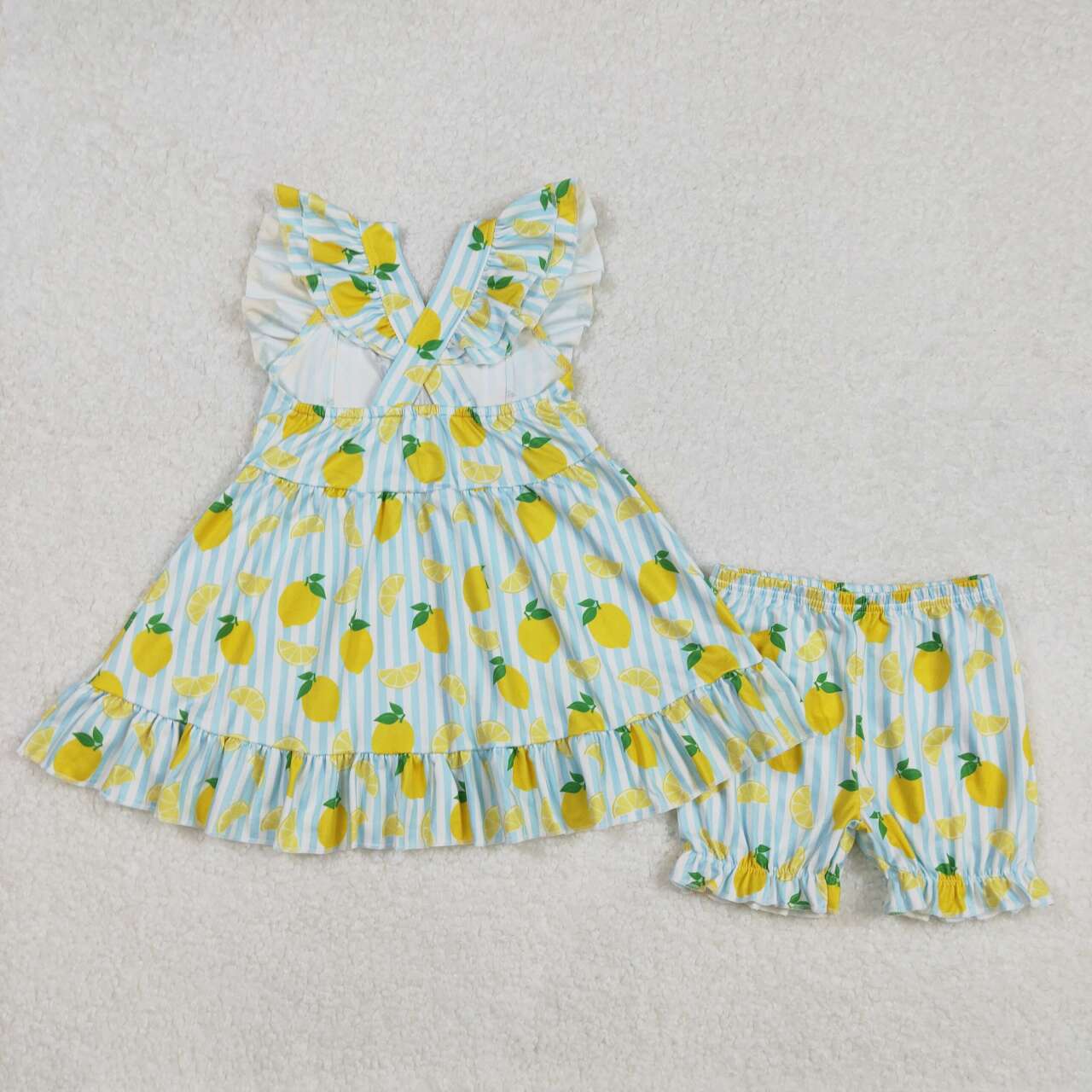 Baby girls lemon summer outfit