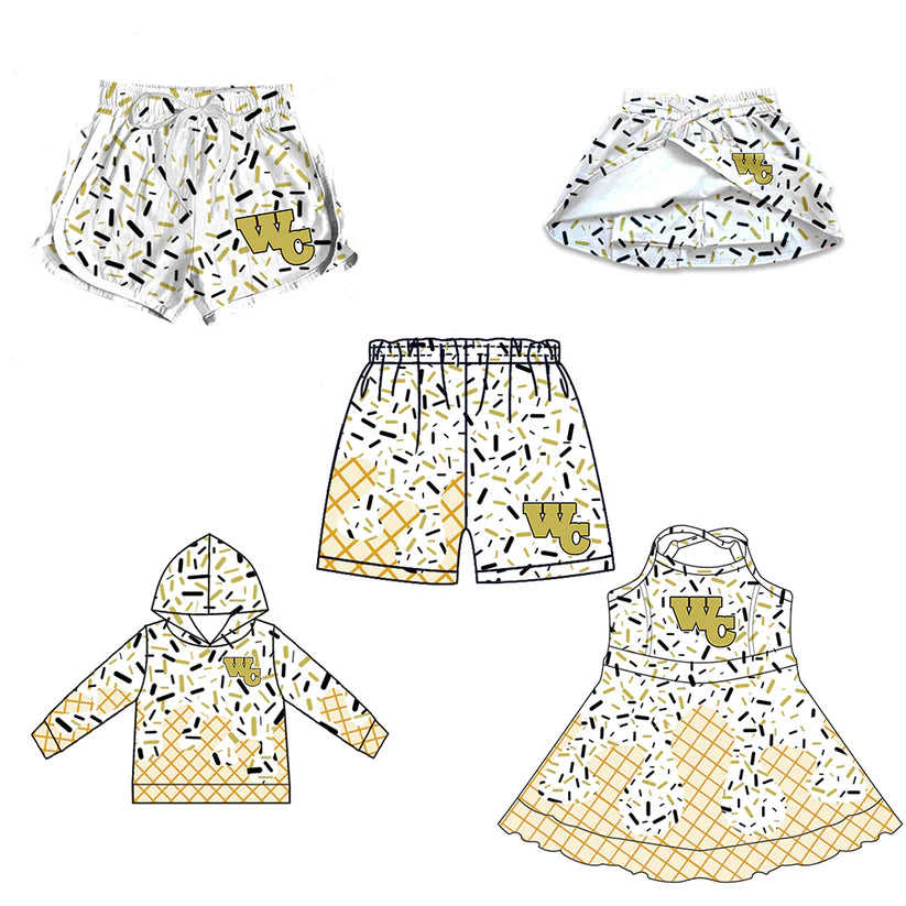 Toddle baby custom team design matching outfit