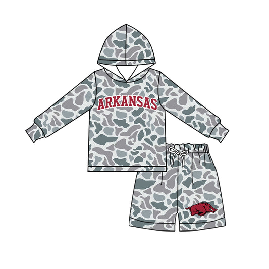baby girls long sleeve arkansas top matching shorts  clothing set