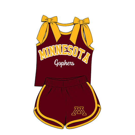 Custom team top matching shorts girl summer outfit wholesale factory price