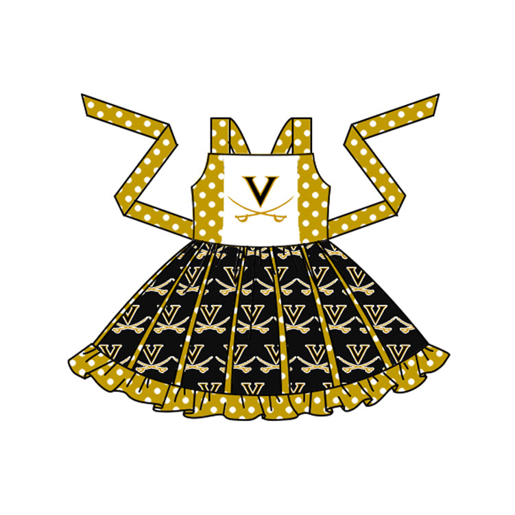 toddle girls team twirl design dress