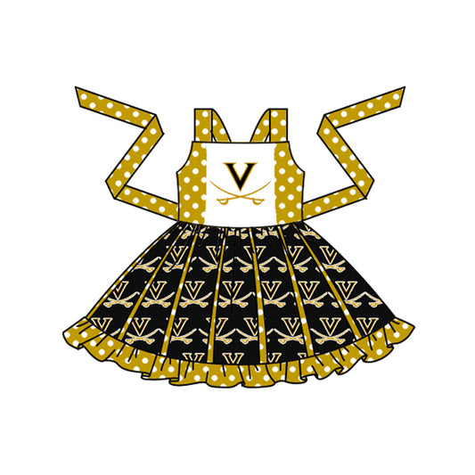 toddle girls team twirl design dress