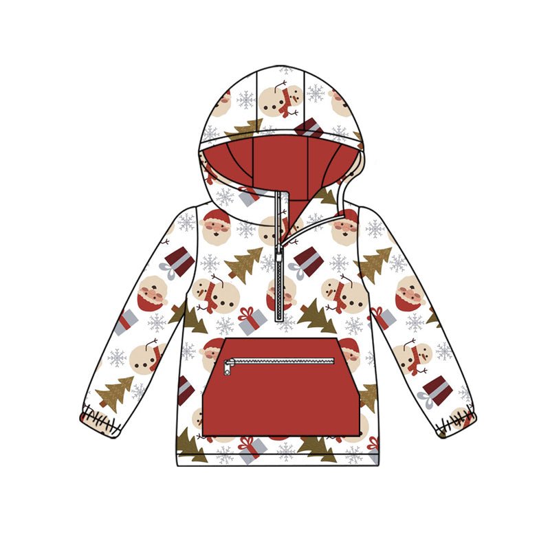 Christmas kids girls baby long sleeve hoodie top