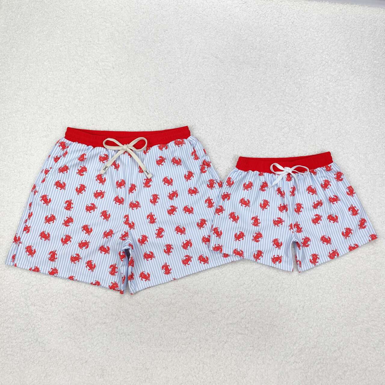 mommy and me crawfish swim tunks summer shorts