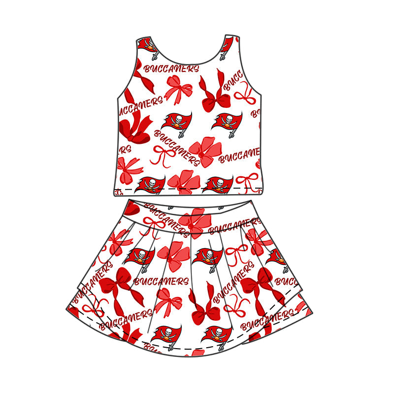 Toddle girls wholesale custom magic design skirt set