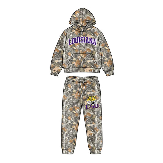 Toddle kids custom louisiana team design boy long sleeve clothes wholesale price