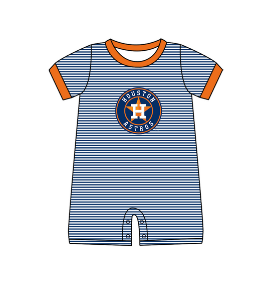 Houston Astros Team design toddle baby boy summer romper