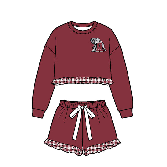Kids long sleeve custom Alabama team casual wear outfit wholesal factory price