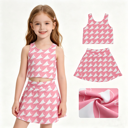 Girls cheer matching clothes