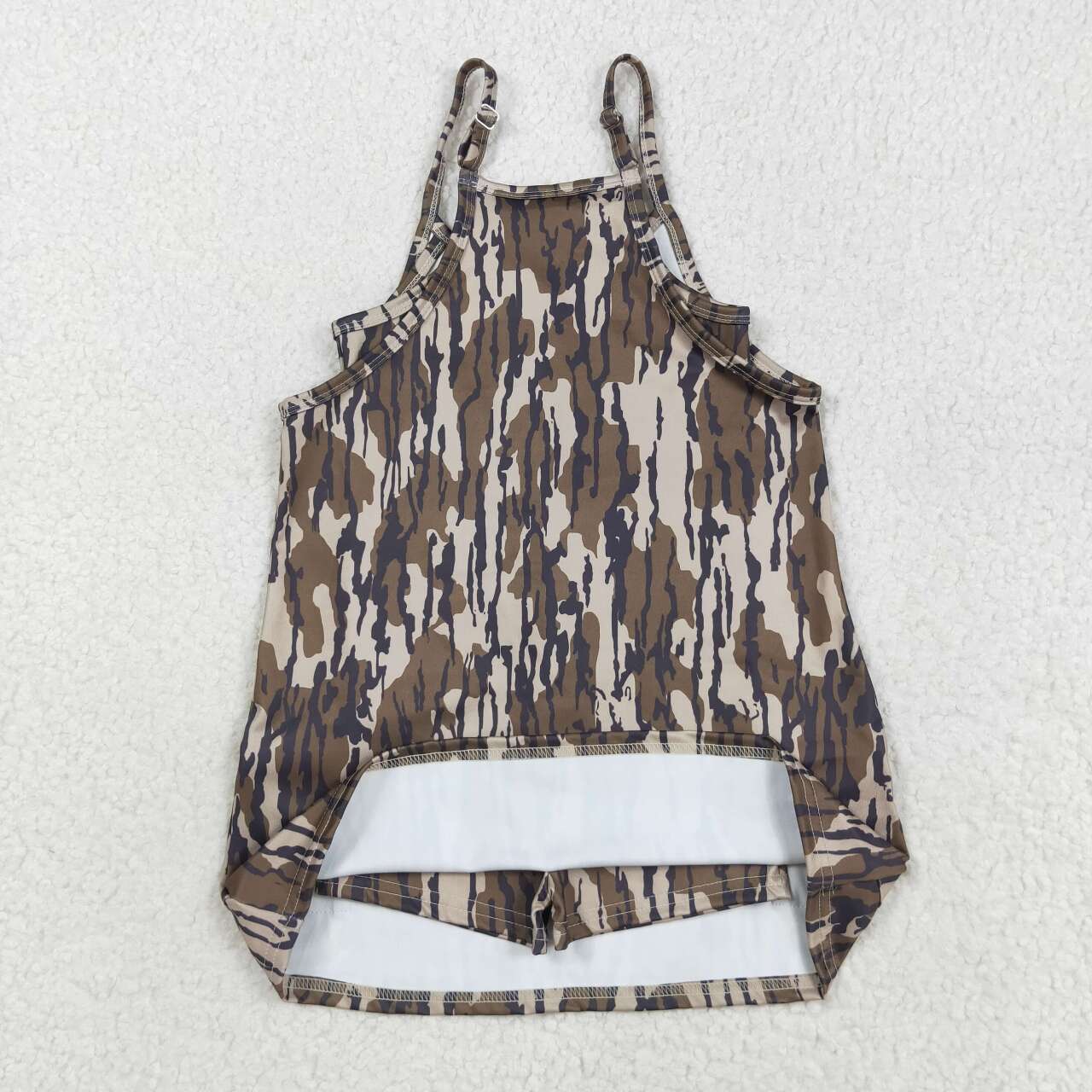 Baby girls bottomland camouflage active wear athletic summer yoga skort dress