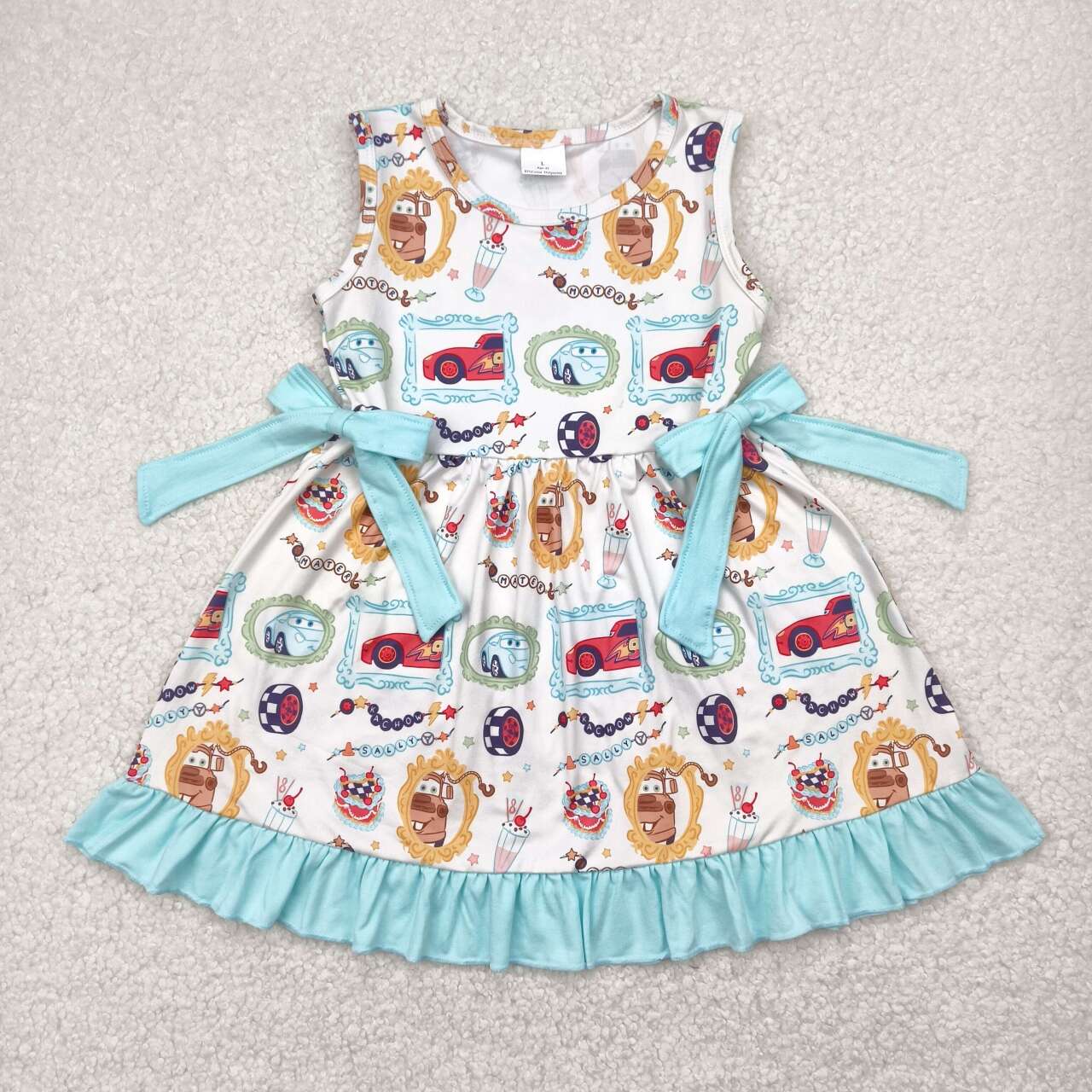 Baby girls car design dress