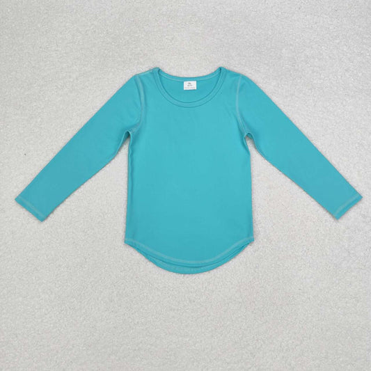 toddle baby girls blue long sleeve shirt