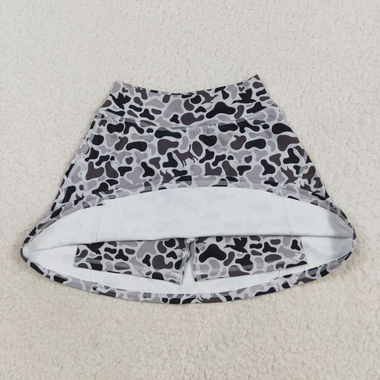 baby girl dog duck camo summer yoga skort