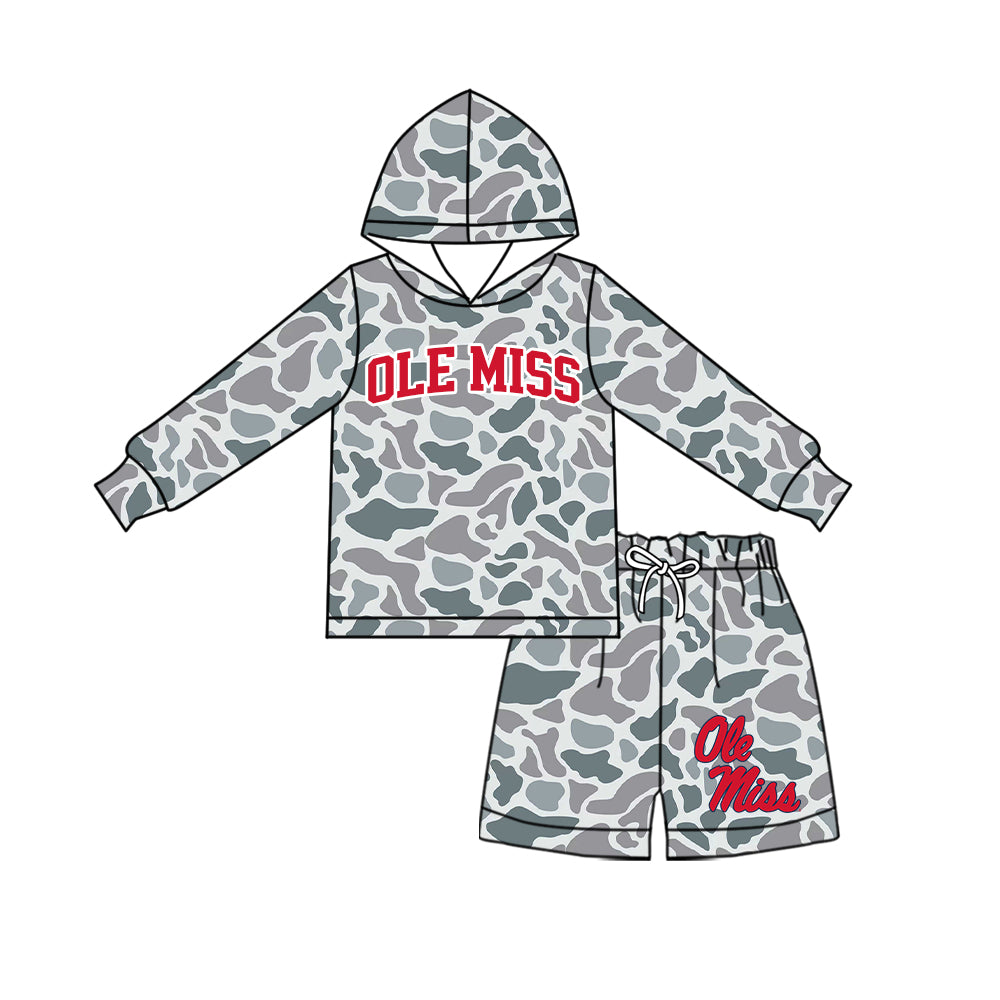 Toddle kids  custom OLE MISS team design long sleeve outfit