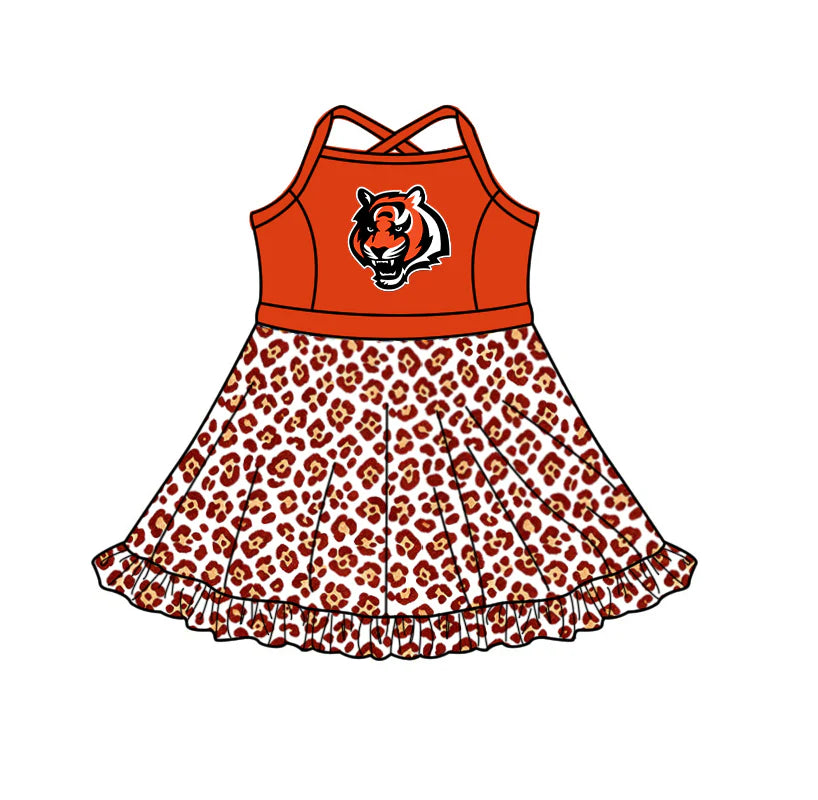 Toddle girls wholesale custom school team design yoga dress