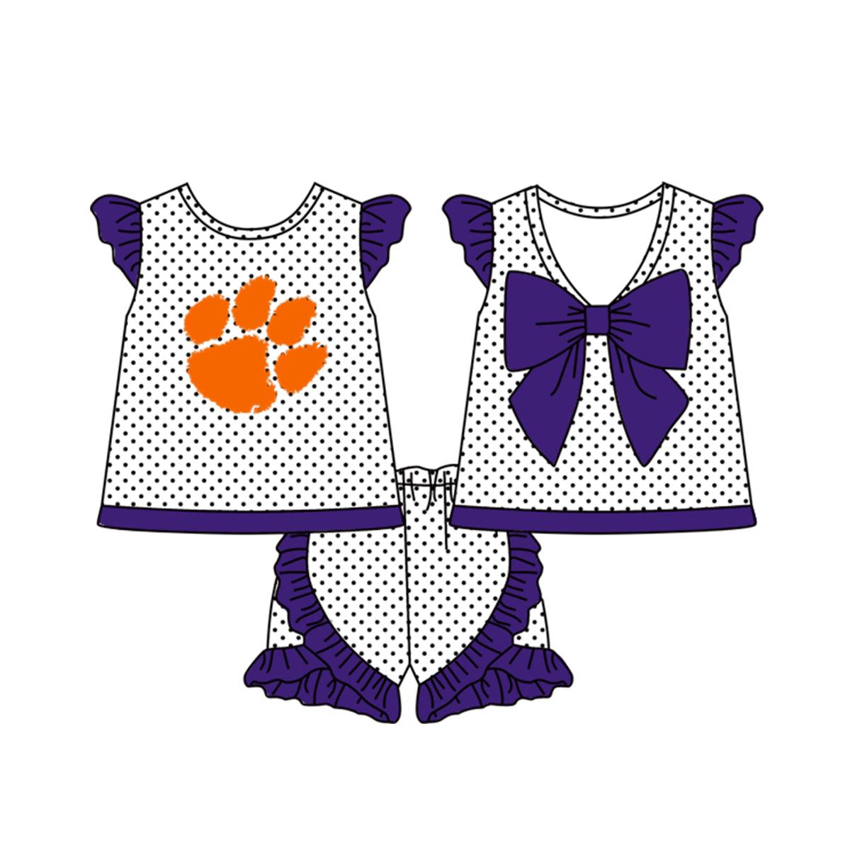 baby girls ballgame clothes set,moq 5sets