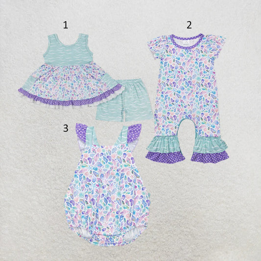 baby girls summer beach clothing set