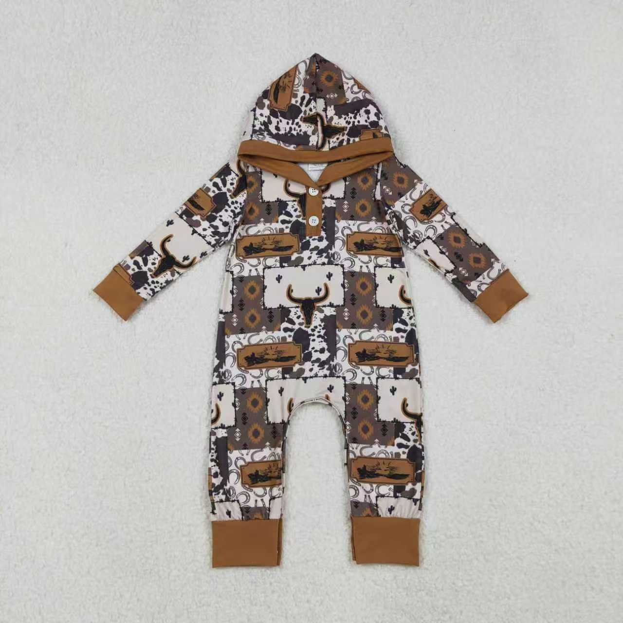 Western cowboy kids boy matching hoodie set