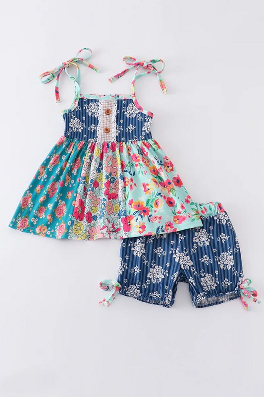 wholesale girls floral boutique outfit