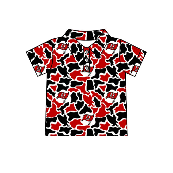 Kids baby short sleeve custom team pullover top