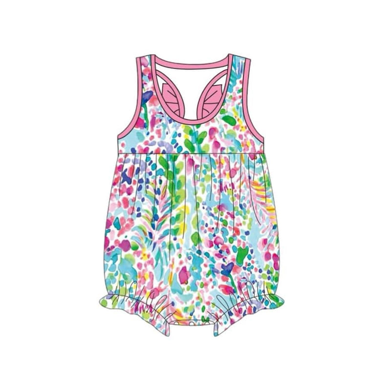 wholesale girls floral romper