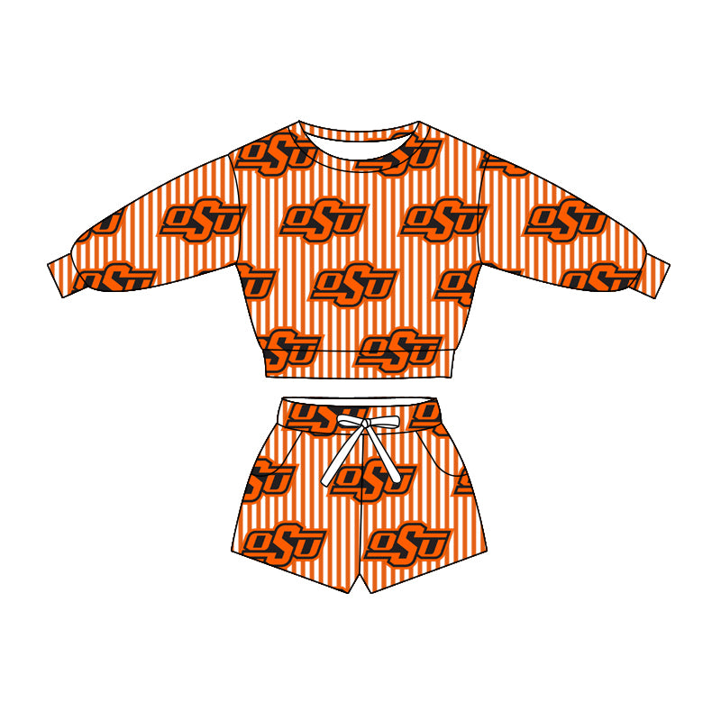 baby girls team design long sleeve spring fall clothing set