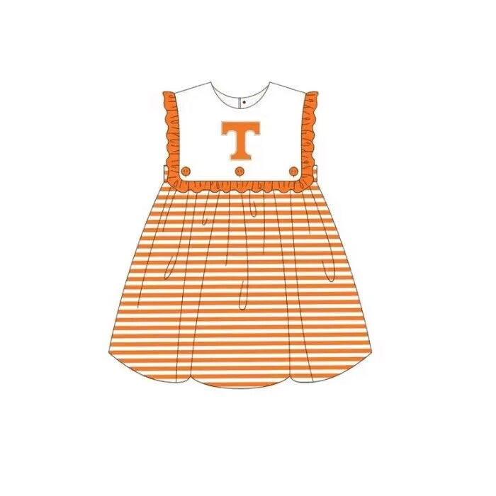 toddle girls custom T colleague team dress