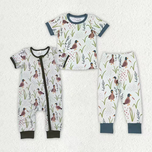 Duck short sleeve top matching pants boy wholesale factory price outfit