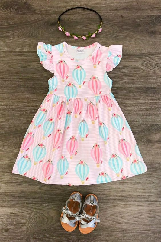 baby girls short sleeve balllon dress