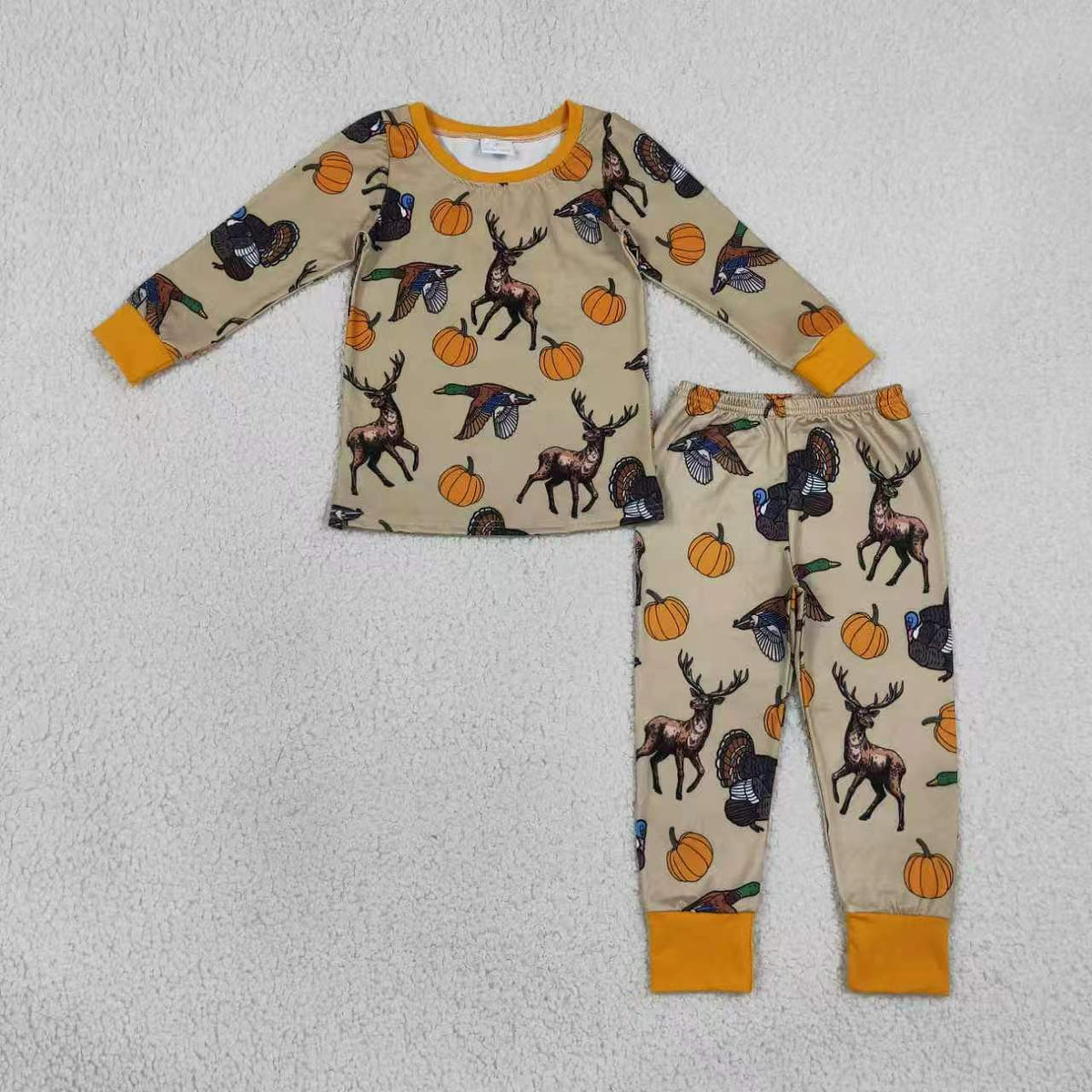Turkey deer duck design Thanksgiving long sleeve matching outfit