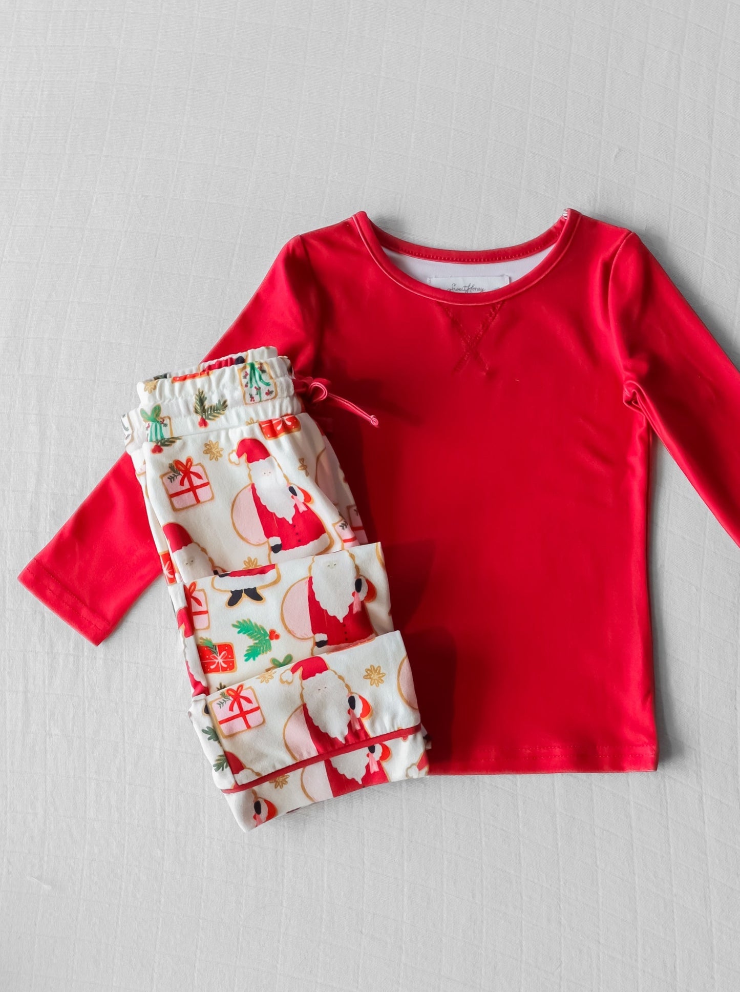 Infant baby kids Christmas design pajama set clothes